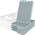 Chill Ice Ball Trays in Mist Gray with storage bin