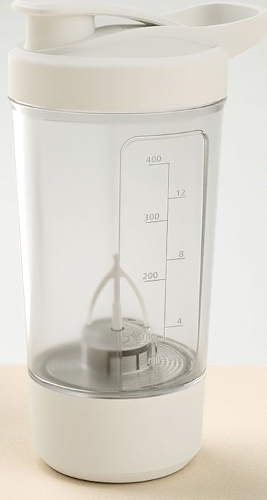 FlowMix Protein Shaker in White